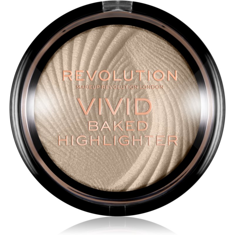 Makeup Revolution Vivid Baked zapečený rozjasňující pudr odstín Golden Lights 7.5 g