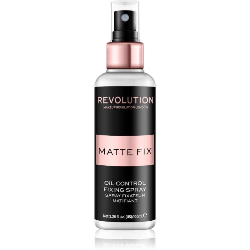 Makeup Revolution Pro Fix спрей для фіксації макіяжу з матуючим ефектом 100 мл