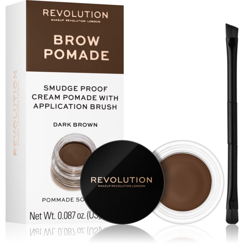 

Makeup Revolution Brow Pomade помадка для брів відтінок Dark Brown