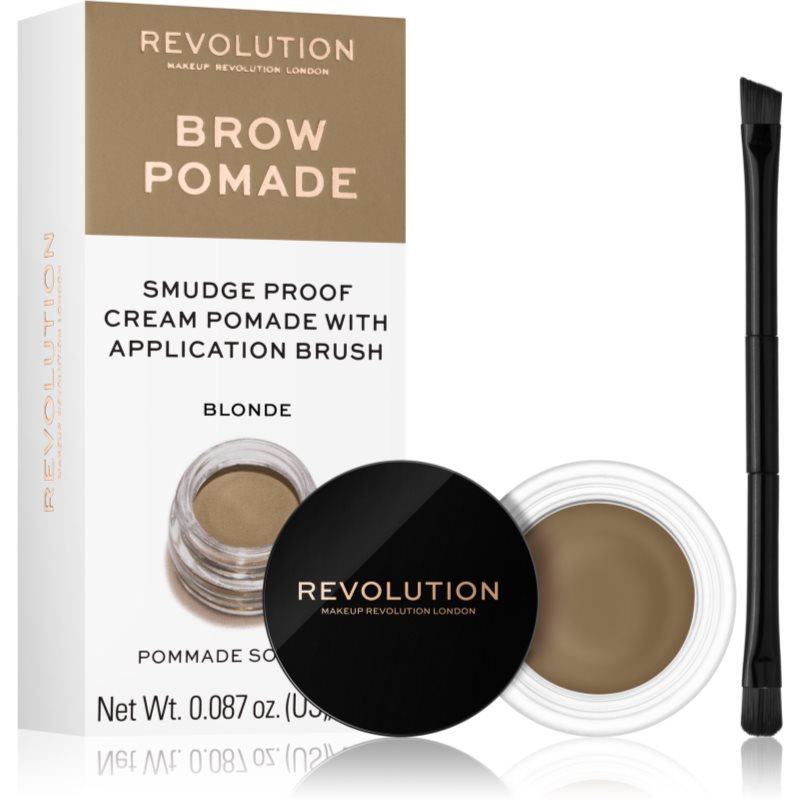 Makeup Revolution Brow Pomade Augenbrauen-Pomade Farbton Blonde 2.5 g