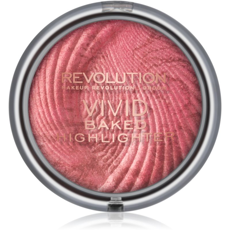 Makeup Revolution Vivid Baked zapečený rozjasňující pudr odstín Rose Gold Lights 7.5 g