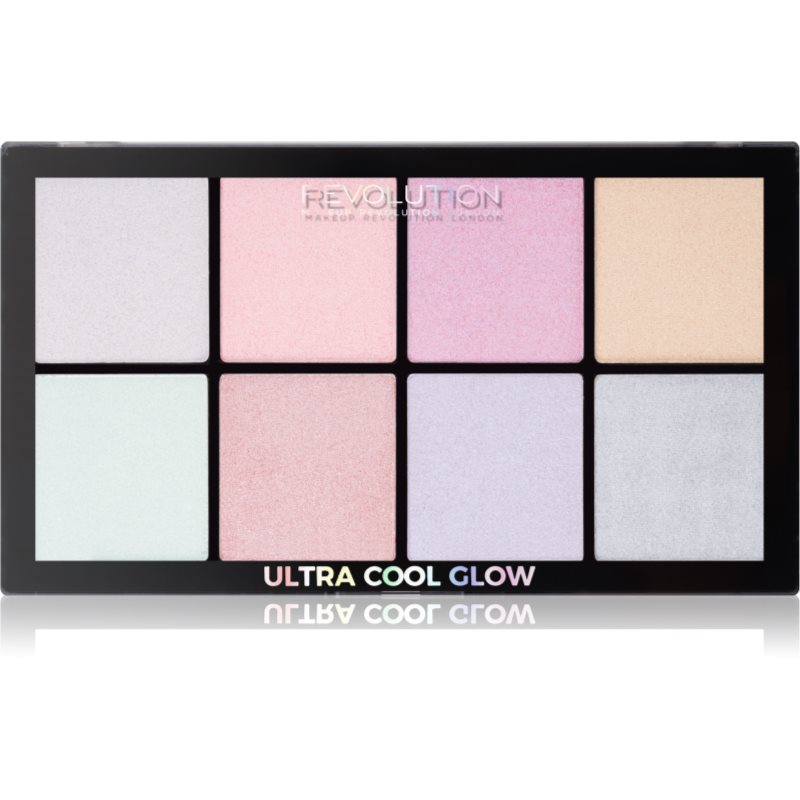 

Makeup Revolution Ultra Cool Glow палетка хайлайтерів 8 x