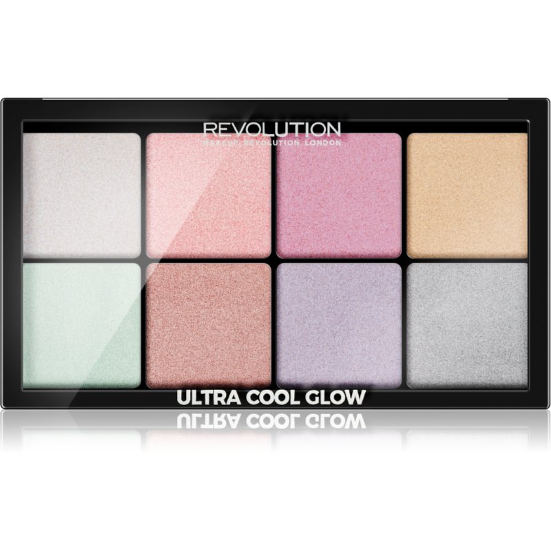 

Makeup Revolution Ultra Cool Glow палетка хайлайтерів 8 x