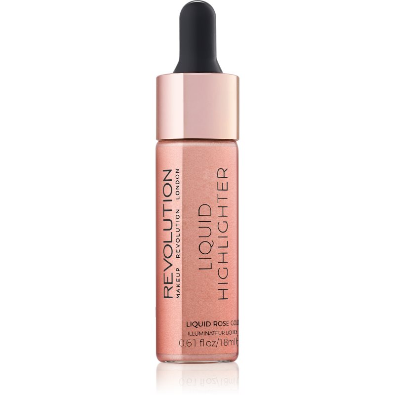 

Makeup Revolution Liquid Highlighter рідкий хайлайтер відтінок Liquid Rose Gold
