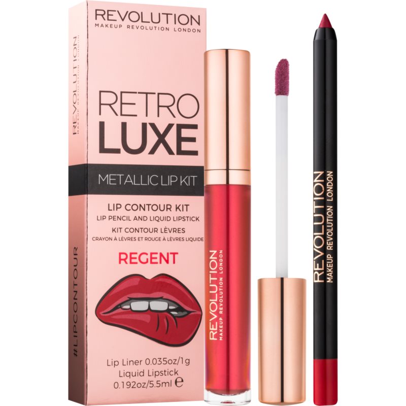 

Makeup Revolution Retro Luxe набір для догляду за губами відтінок Regent