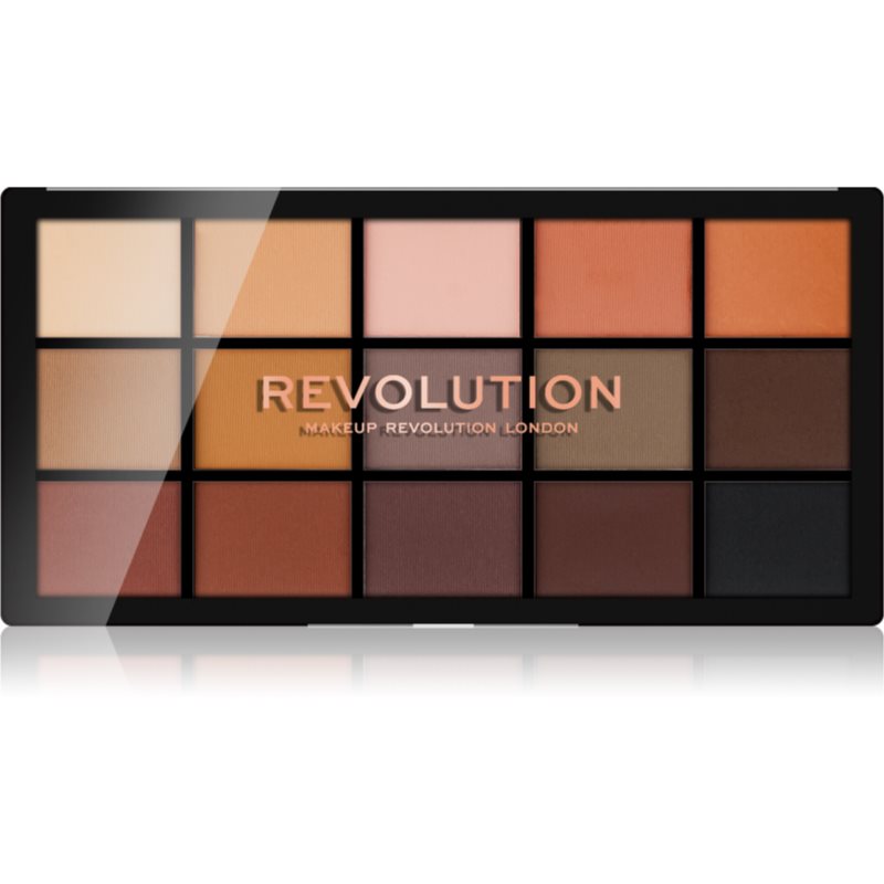 Makeup Revolution Reloaded paletka očných tieňov odtieň Basic Mattes 15x1,1 g