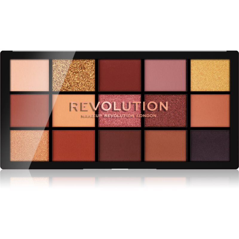 Makeup Revolution Reloaded paleta očních stínů odstín Velvet Rose 15 x 1.1 g