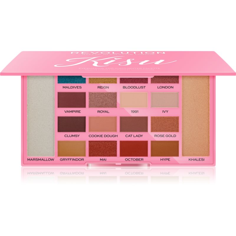 

Makeup Revolution X Kisu палітра тіней для повік та хайлайтерів