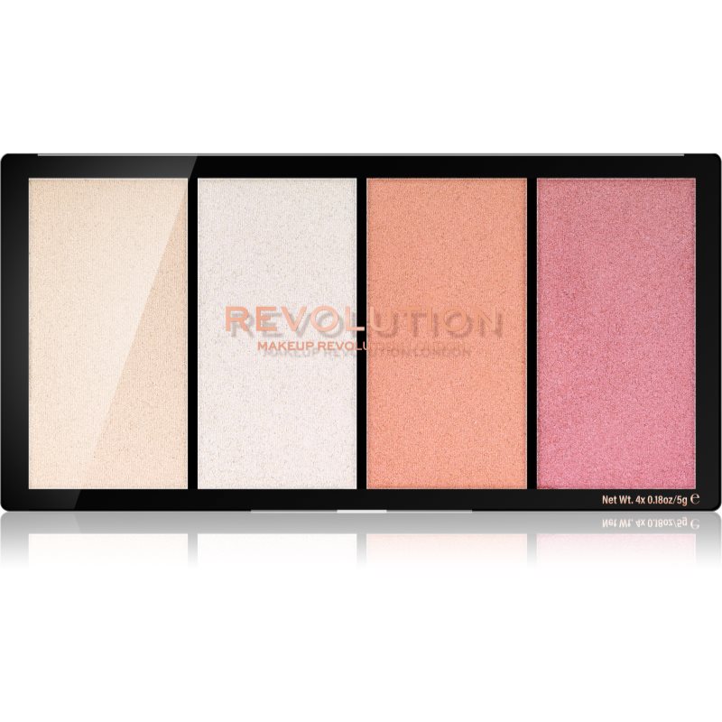 

Makeup Revolution Reloaded палетка хайлайтерів відтінок Lustre Lights Cool