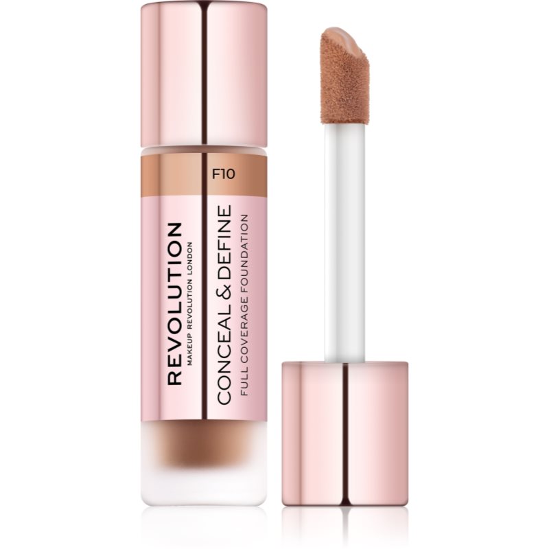 

Makeup Revolution Conceal & Define Тональний крем відтінок F10