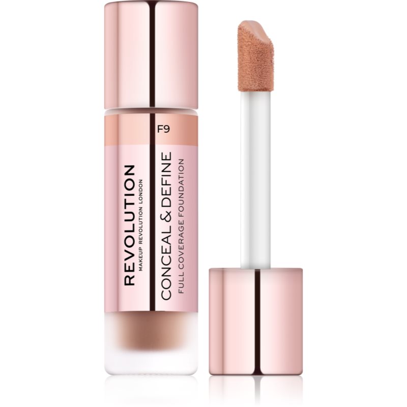 

Makeup Revolution Conceal & Define Тональний крем відтінок F9