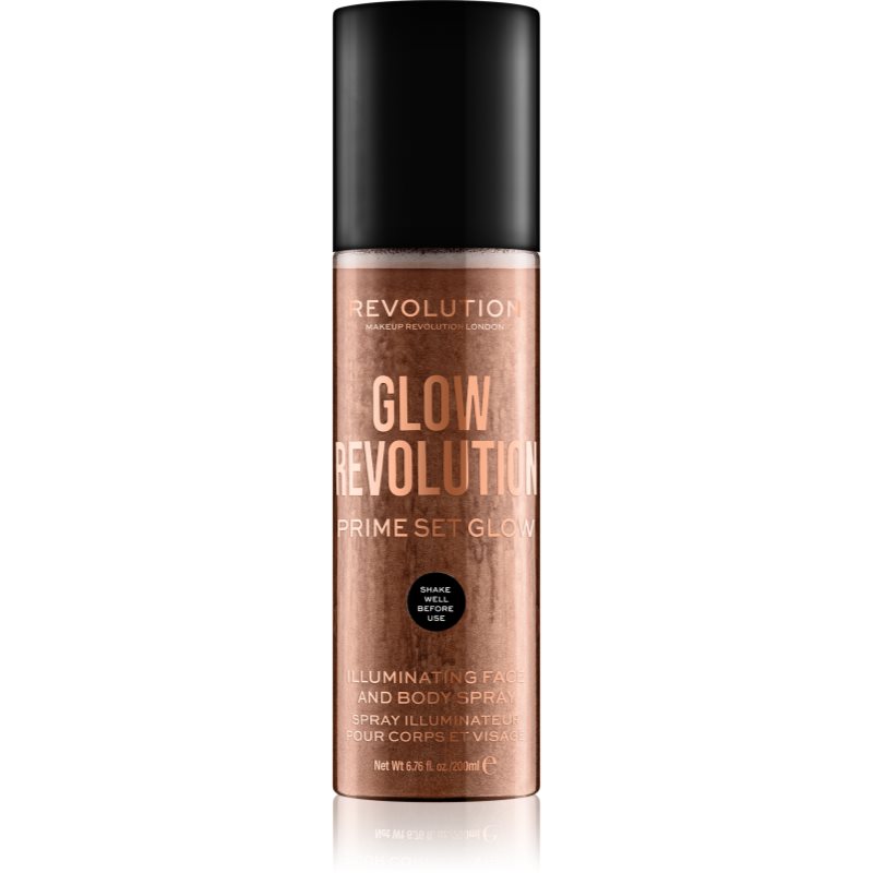 

Makeup Revolution Glow Revolution хайлайтер для обличчя та тіла у формі спрею відтінок Timeless Bronze