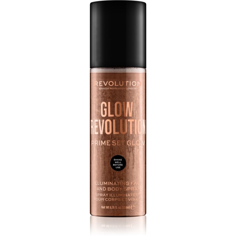 

Makeup Revolution Glow Revolution хайлайтер для обличчя та тіла у формі спрею відтінок Timeless Bronze