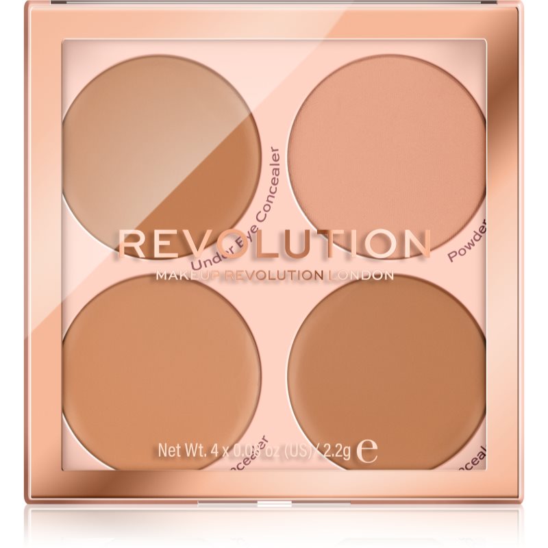 

Makeup Revolution Matte Base палетка коректорів відтінок C5 – C8