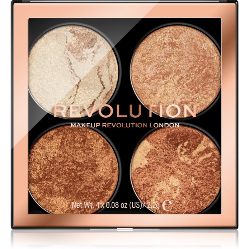 Makeup Revolution Cheek Kit палетка для обличчя відтінок Don’t Hold Back 4 X 2.2 гр