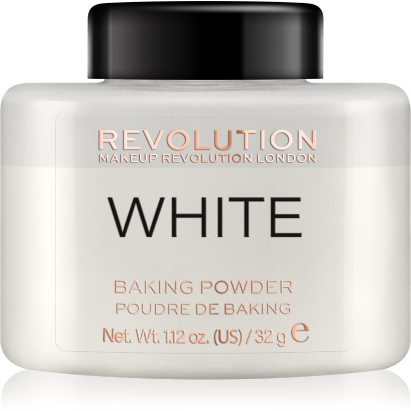 Makeup Revolution Baking Powder biri pudra atspalvis White 32 g