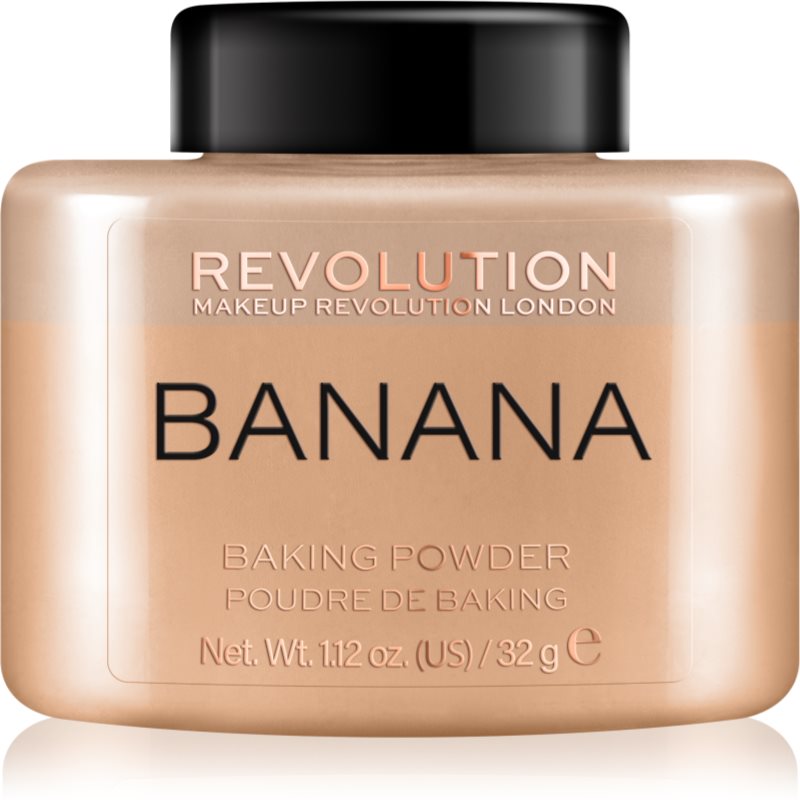 Makeup Revolution Baking Powder sypký púder odtieň Banana 32 g