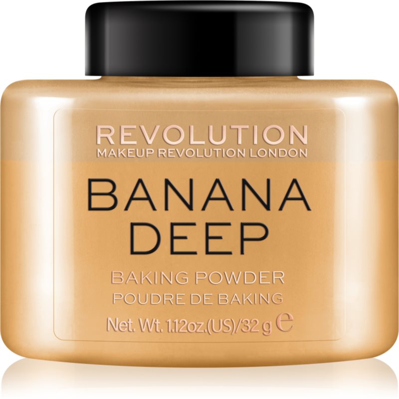 Makeup Revolution Baking Powder biri pudra atspalvis Banana Deep 32 g