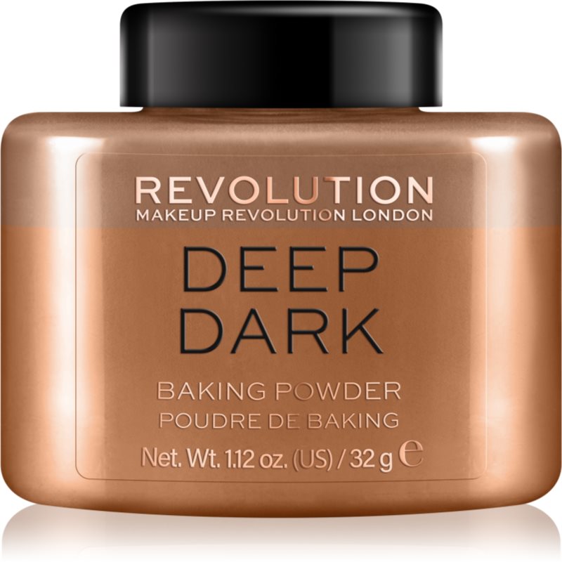 Makeup Revolution Baking Powder biri pudra atspalvis Deep Dark 32 g