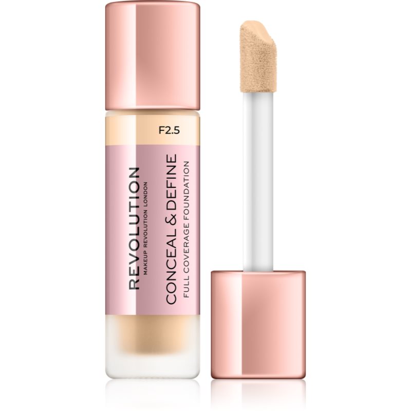 

Makeup Revolution Conceal & Define Тональний крем відтінок F2.5