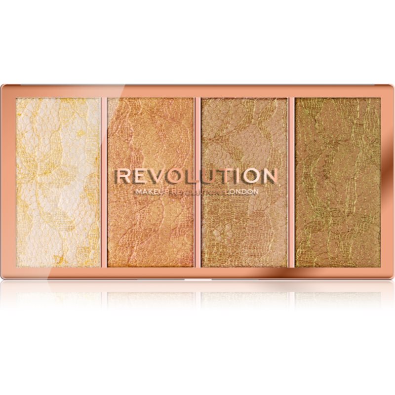 

Makeup Revolution Vintage Lace палетка хайлайтерів