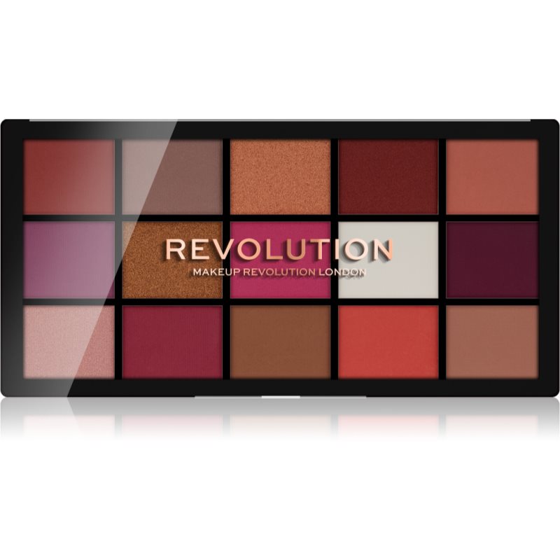 E-shop Makeup Revolution Reloaded paleta očních stínů odstín Red Alert 15x1,1 g