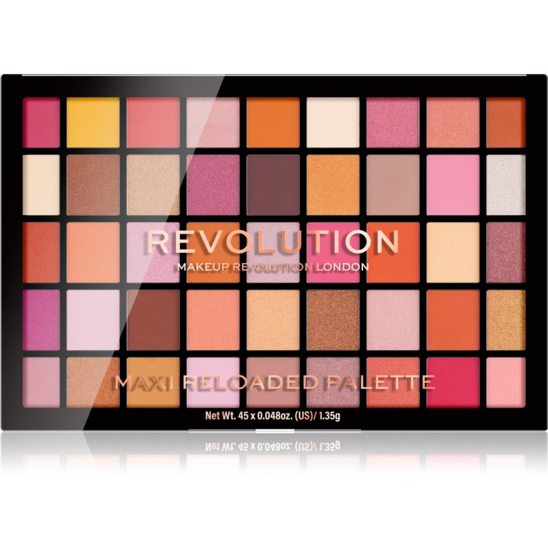 E-shop Makeup Revolution Maxi Reloaded Palette paletka pudrových očních stínů odstín Big Big Love 45x1.35 g