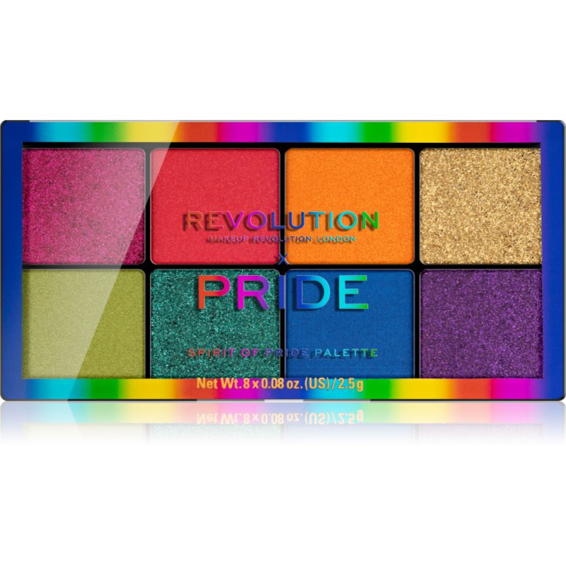 

Makeup Revolution Pride палітра тіней для повік 8 кольорів