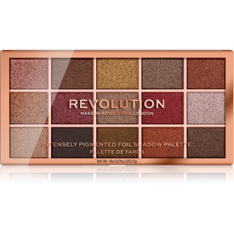 

Makeup Revolution Foil Frenzy палітра тіней для повік металік відтінок Fusion