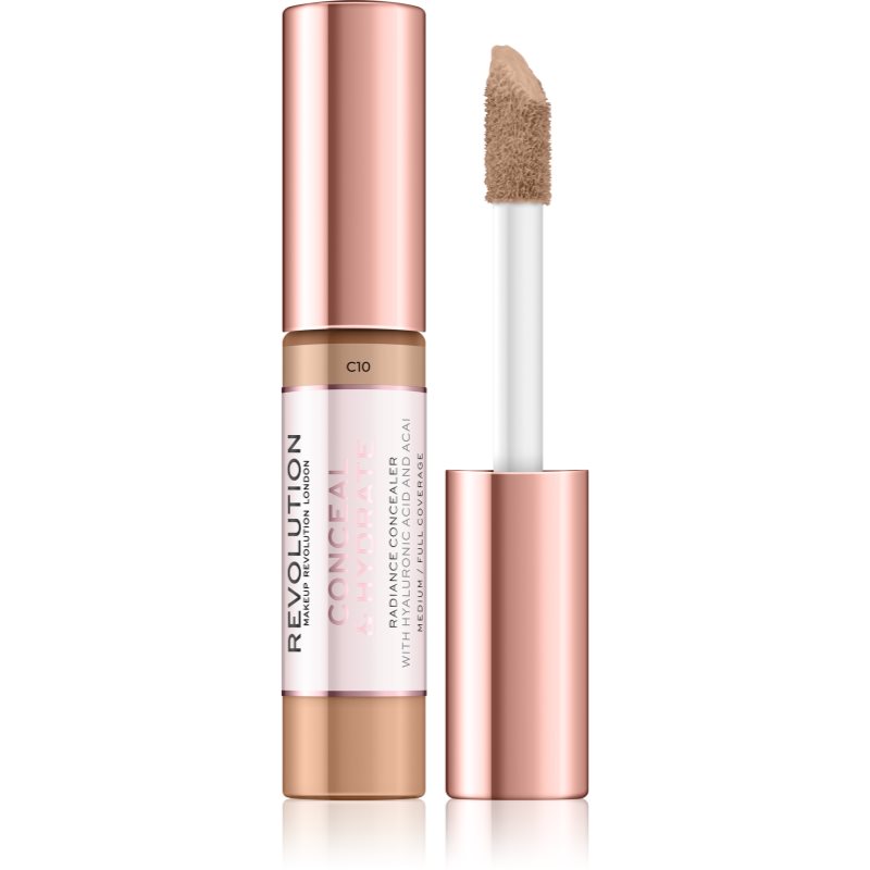 

Makeup Revolution Conceal & Hydrate зволожуючий коректор відтінок C10