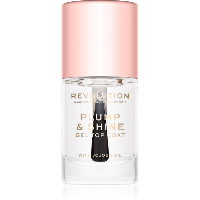 Makeup Revolution Plump & Shine лак для нігтів з гелевим ефектом прозорий 10 мл