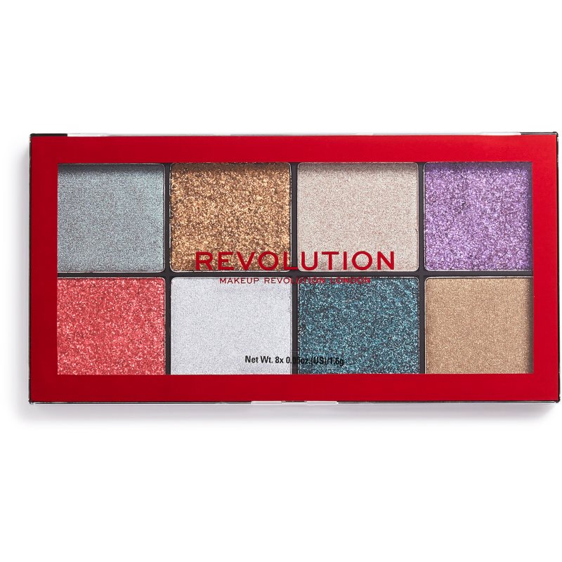 

Makeup Revolution Halloween Glitter Palette палетка пласких блискіток відтінок Posessed