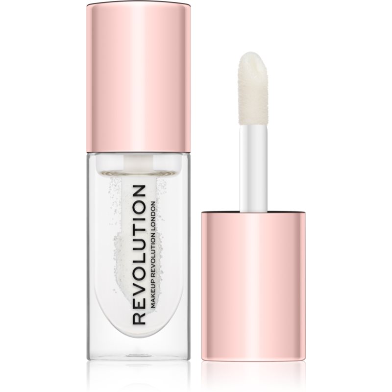 Makeup Revolution Pout Bomb plumping lip gloss with high gloss effect shade Glaze 4.6 ml
