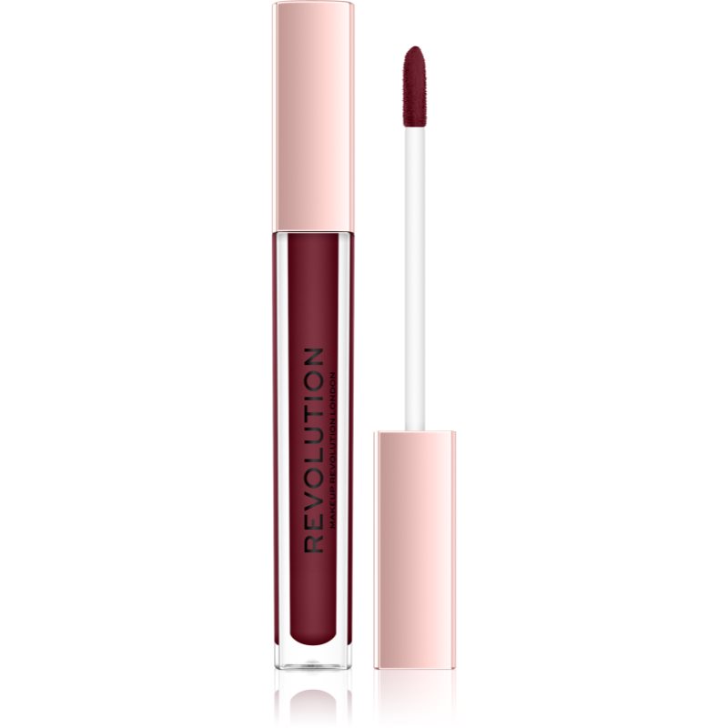 

Makeup Revolution Lip Vinyl рідка помада для яскравого блиску відтінок Black Forest