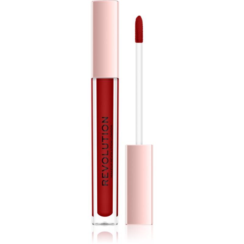 Makeup Revolution Lip Vinyl rossetto liquido per una luminosità splendente colore Ruby 3,6 ml