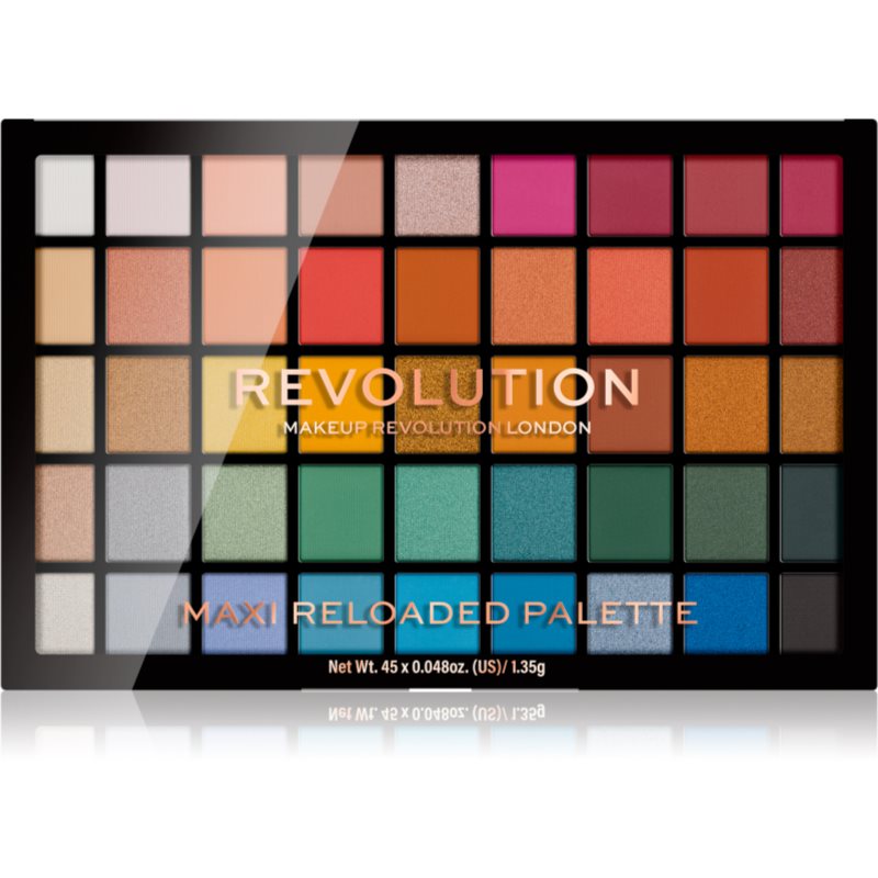 Makeup Revolution Maxi Reloaded Palette палетка пудрових тіней для повік відтінок Big Shot 45x1.35 гр