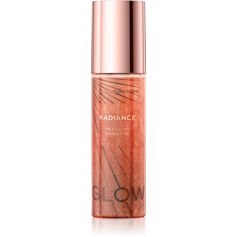 

Makeup Revolution Glow Shimmer суха олійка з блискітками для обличчя та тіла відтінок Gold