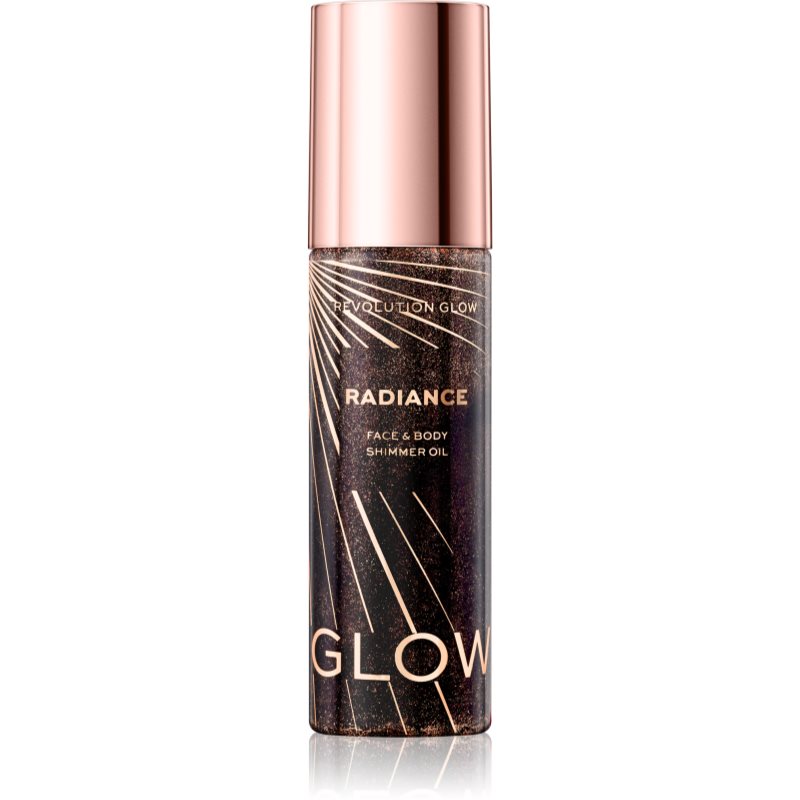 

Makeup Revolution Glow Shimmer суха олійка з блискітками для обличчя та тіла відтінок Warm Bronze