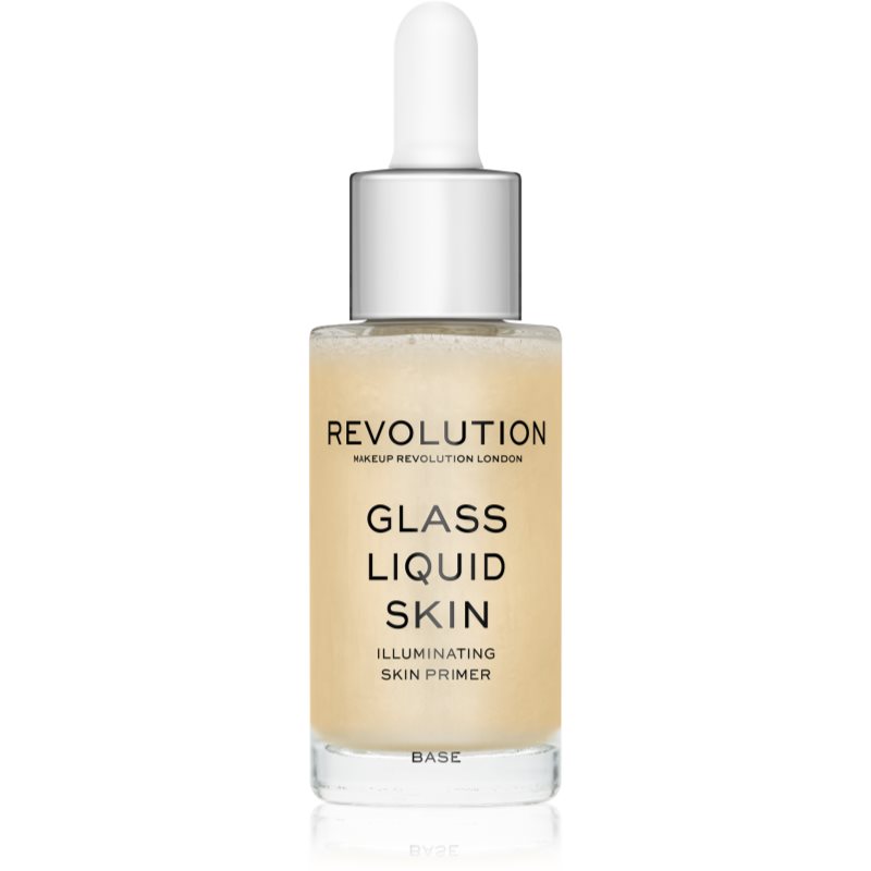Фото - Тональний крем та база під макіяж Makeup Revolution Glass serum rozświetlające do twarzy 17 ml 