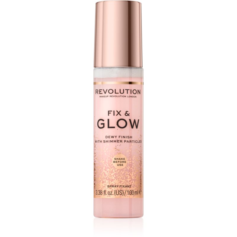 

Makeup Revolution Fix & Glow спрей-фіксатор макіяжу зі зволожуючим ефектом