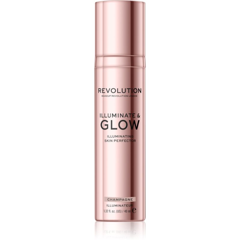 Makeup Revolution Glow Illuminate flüssiger Aufheller Farbton Sparkling Wine 40 ml