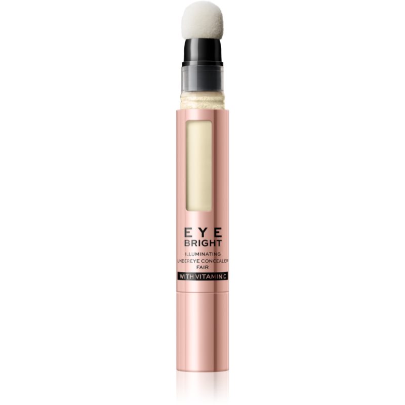 

Makeup Revolution Eye Bright рідкий коректор з пуховим аплікатором відтінок Fair