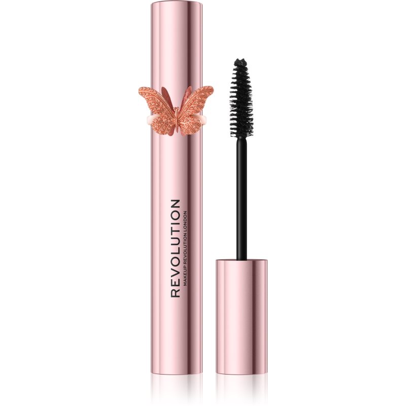 

Makeup Revolution Precious Glamour Butterfly об'ємна та подовжуюча туш для вій відтінок Black