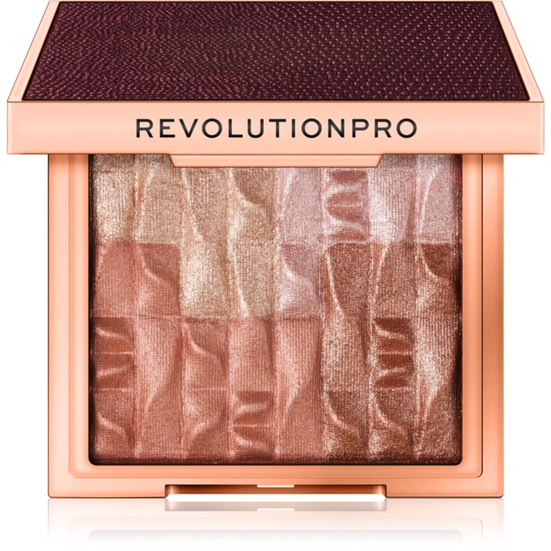 E-shop Revolution PRO Goddess Glow rozjasňující a bronzující paletka odstín Brick Afterglow 8 g