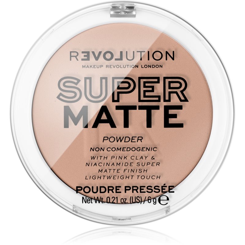 Revolution Relove Super Matte Powder mattierendes Puder Farbton Beige 6 g