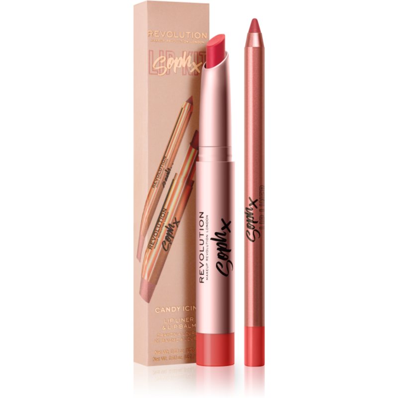 Makeup Revolution Soph X Lip Kit Contour Lip Pencil With Balm Shade Candy Icing 1,9 G