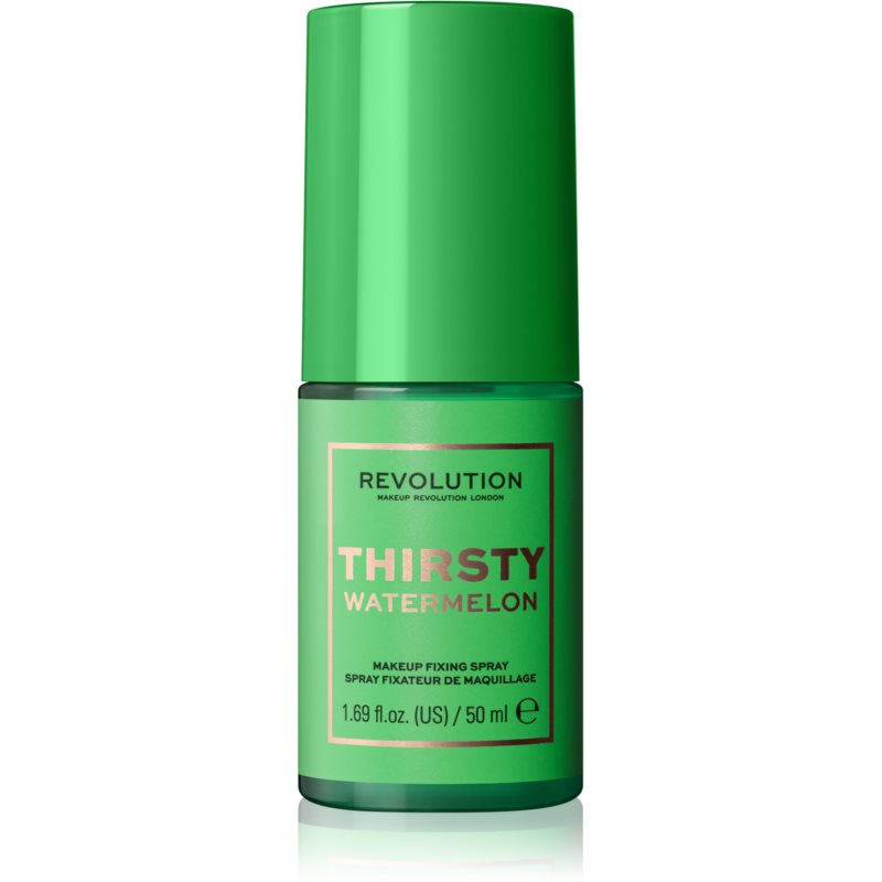 Makeup Revolution Neon Heat fixační sprej s hydratačním účinkem Vůně Thirsty Watermelon 50 ml