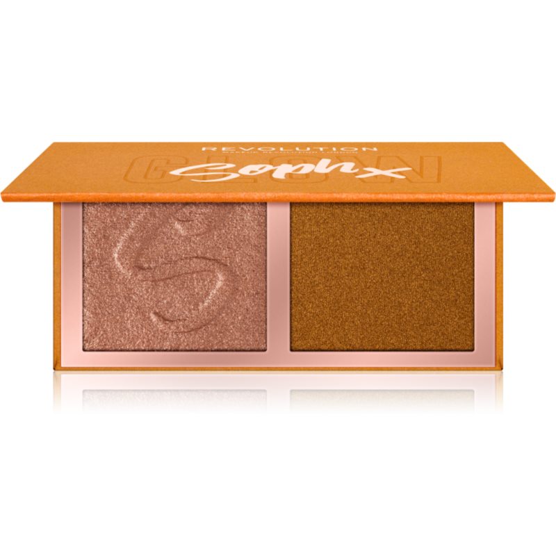 Makeup Revolution Soph X Face Duo Highlighting Palette Shade Honey Glaze 9 g
