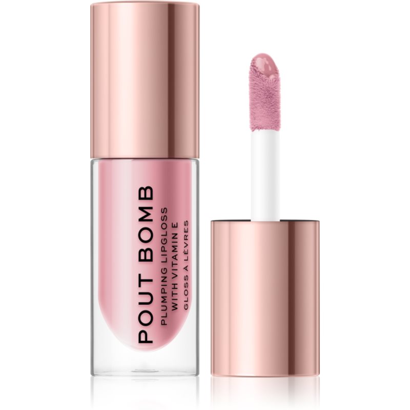 Makeup Revolution Pout Bomb plumping lip gloss with high gloss effect shade Sweetie 4.6 ml
