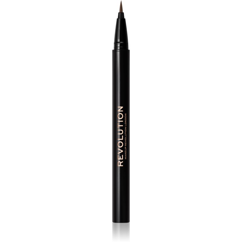 Makeup Revolution Hair Stroke Brow Pen Augenbrauenstift Farbton Medium Brown 0,5 ml
